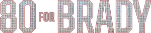 80 for Brady Logo